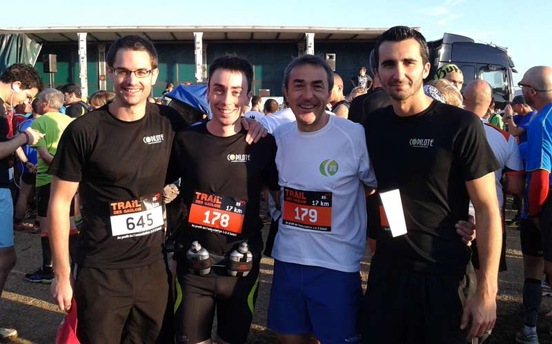 Les collaborateurs d'Infologic au trail des Gaulois 2014