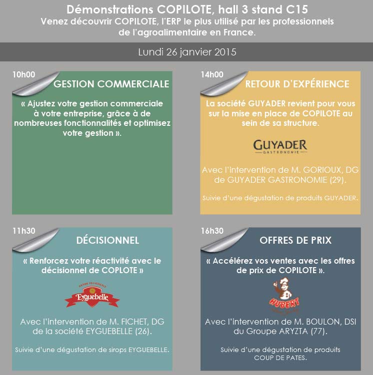 Programme de démos et de témoignages clients sur l'ERP Copilote