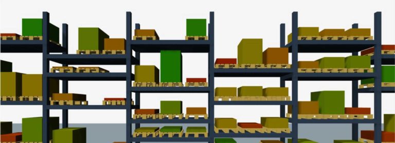 Visualisation des stocks en 3D de l'ERP agro Copilote
