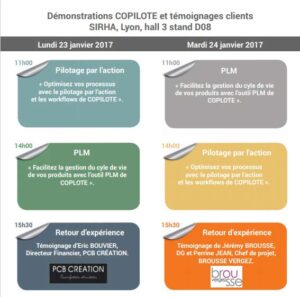 Programme de démos ERP Copilote SIRHA 2017