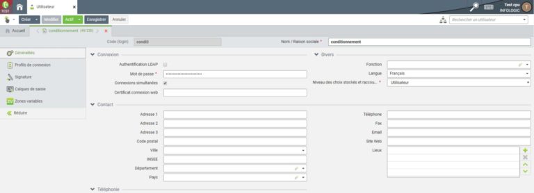 Ergonomie de l'ERP Copilote en Web