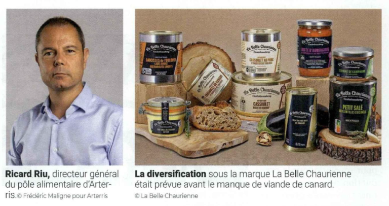 Arterris Ricard RIU DG du pôle alimentaire